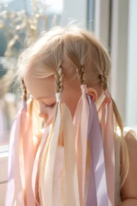 Baby Braids with Ribbon Ties