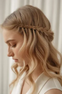 Baby Braids with Side Part