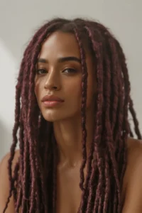Burgundy Red Locs