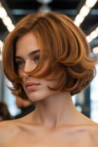 Butterfly Cut Short Bob Blowout