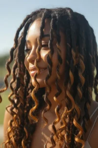 Caramel Highlight Locs