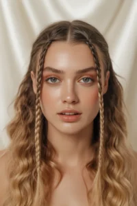 Classic Middle-Part Baby Braids