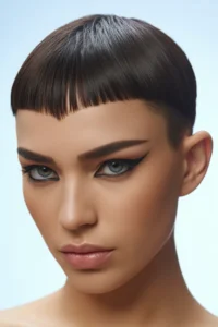 Cropped Cut with Baby Bangs