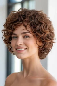 Curly Cropped Hairstyle