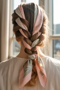 Dutch Braid with Scarf Tie