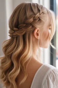 Dutch Braided Half-Up Hairstyle