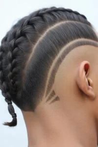 Faded Undercut + Braided Top