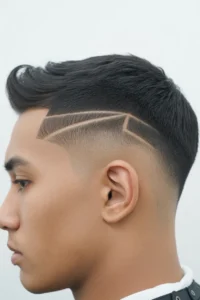 Faded Undercut + Hard Part Line