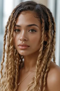 Honey Blonde Ombre Locs