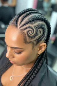Jumbo Swirl Cornrows