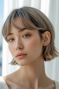 Korean Short Wolf Cut + Curtain Bangs