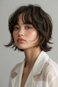 Korean Wolf Cut + Curtain Bangs