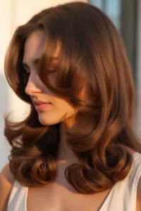 Long Hair with Soft C-Curl Ends