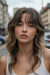 Long Wolf Cut + Wispy Curtain