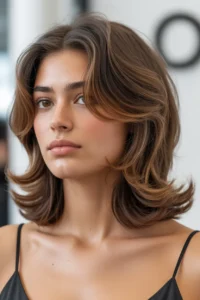 Low-Maintenance Wolf Cut + Curtain Bangs