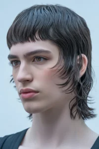 Medium Wolf Cut + Straight-Edge Micro Bangs