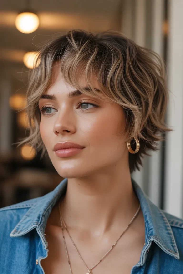 Mini Shag Wolf Cut + Curtain Bangs