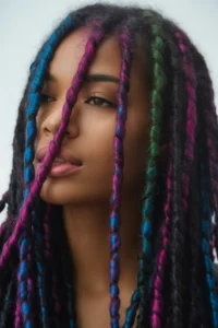 Multicolor Peekaboo Locs