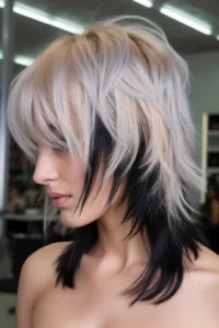 Reverse Gemini Hair Wolf Cut (Light Top + Dark Bottom)