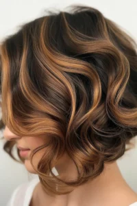 Short Butterfly Cut with Balayage