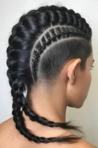 Side Shave with Braided Top