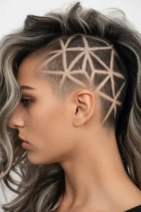 Side Shave with Star Design
