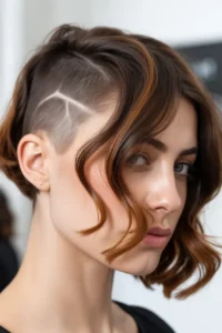 Side Shaved Hair with Mohawk Vibes 1