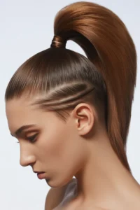 Side Shaved Ponytail