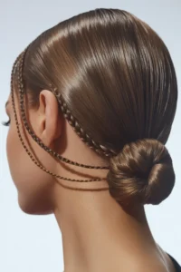 Slick Back Hair + Baby Braids