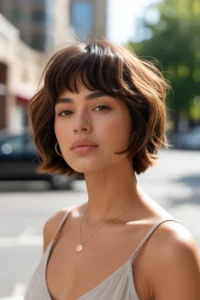 Soft Crop with Wispy Bangs
