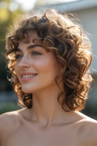 Soft Mullet with Natural Curls
