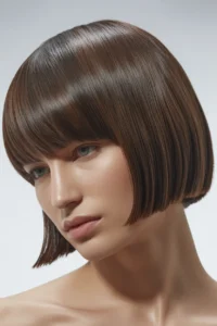 Soft Mullet with Sleek Straight Finish