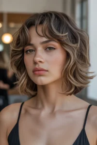Soft Shaggy Wavy Wolf Cut + Wispy Bangs
