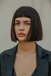 Straight Wolf Cut + Curtain Bangs