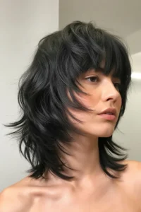 Wavy Wolf Cut + Choppy Bangs