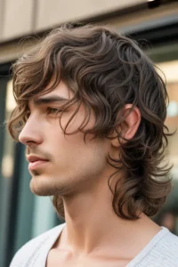 Wavy Wolf Cut Men Style