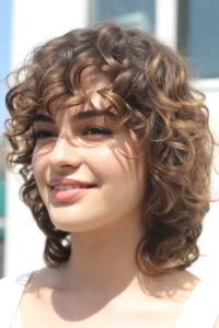 Wolf Cut Without Bangs + Soft Curly