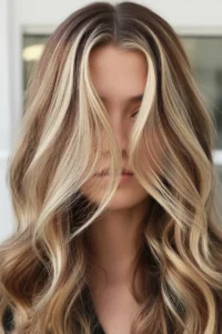 Blonde Money Pieces with Streaky Highlights