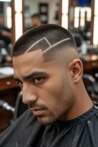 Buzz Cut with Clean Line-Up