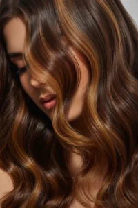 Caramel Highlights with Chocolate Brown Base
