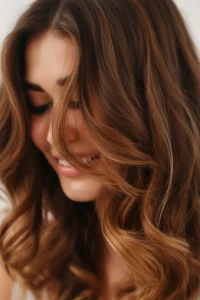 Caramel Highlights with Soft Layers