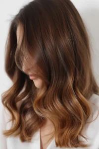 Caramel Ombre on Brown Hair