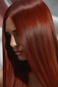 Cherry Bomb Straight Hair with Gloss