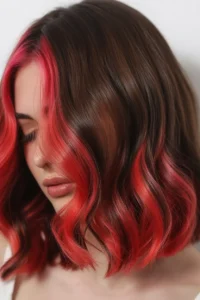 Cherry Bomb Two-Tone Hair