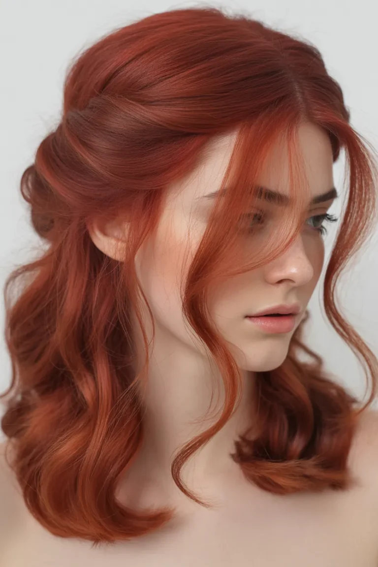 Cherry Red Curly Hair