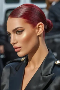 Cherry Bomb Slicked Back Bun