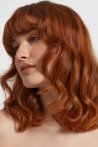 Cherry Red Soft Bangs