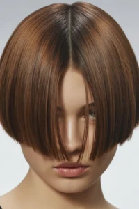 Choppy Bob With Sleek Texture