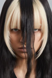 Classic Black + Platinum Skunk Streaks