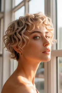 Curly Pixie for Loose Waves